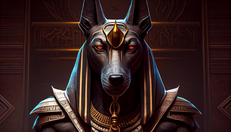 Ancient Egyptian Power: Anubis Wallpaper