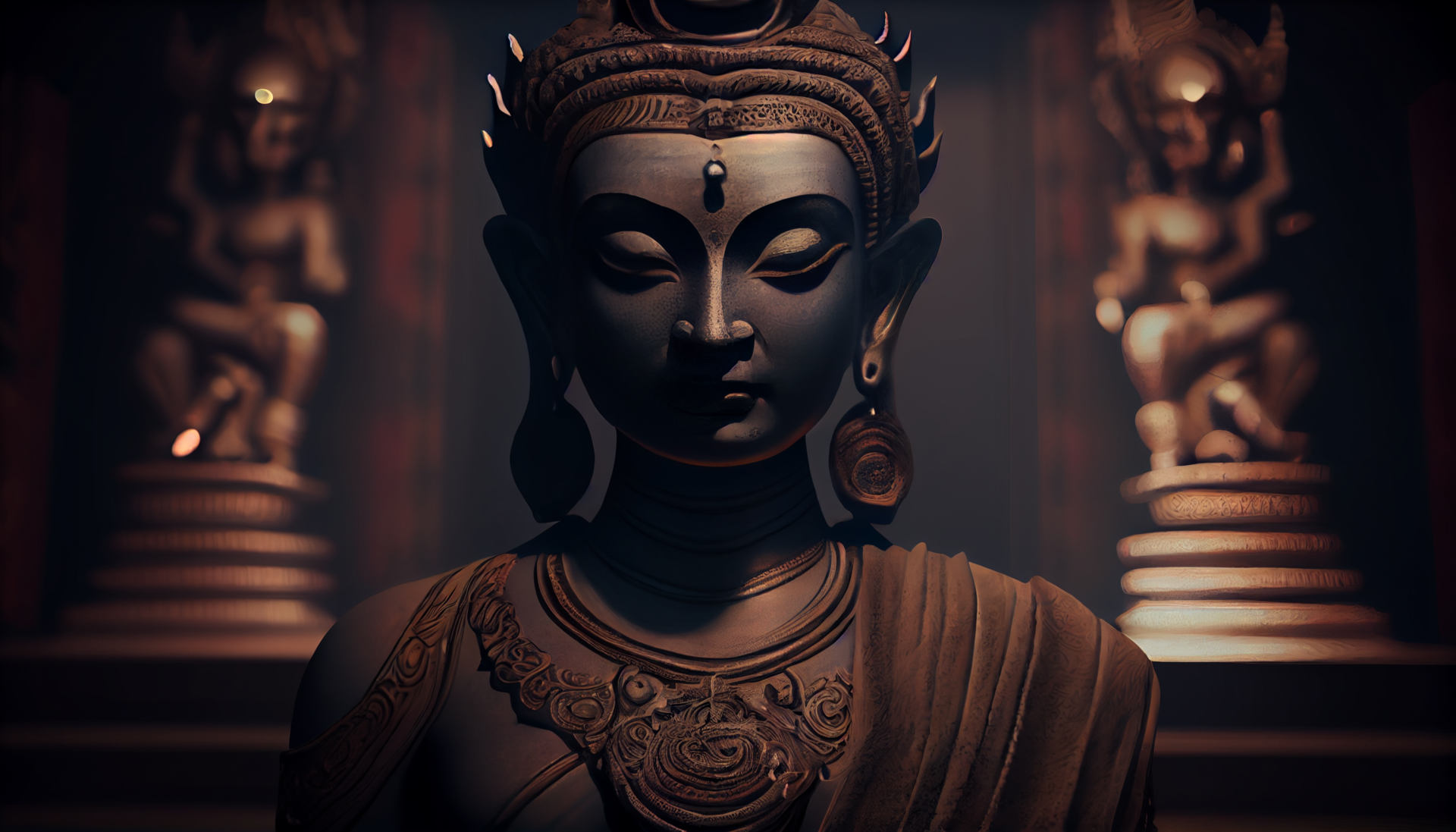 dark_budha_sitting_in_meditation_pose_intricate_details