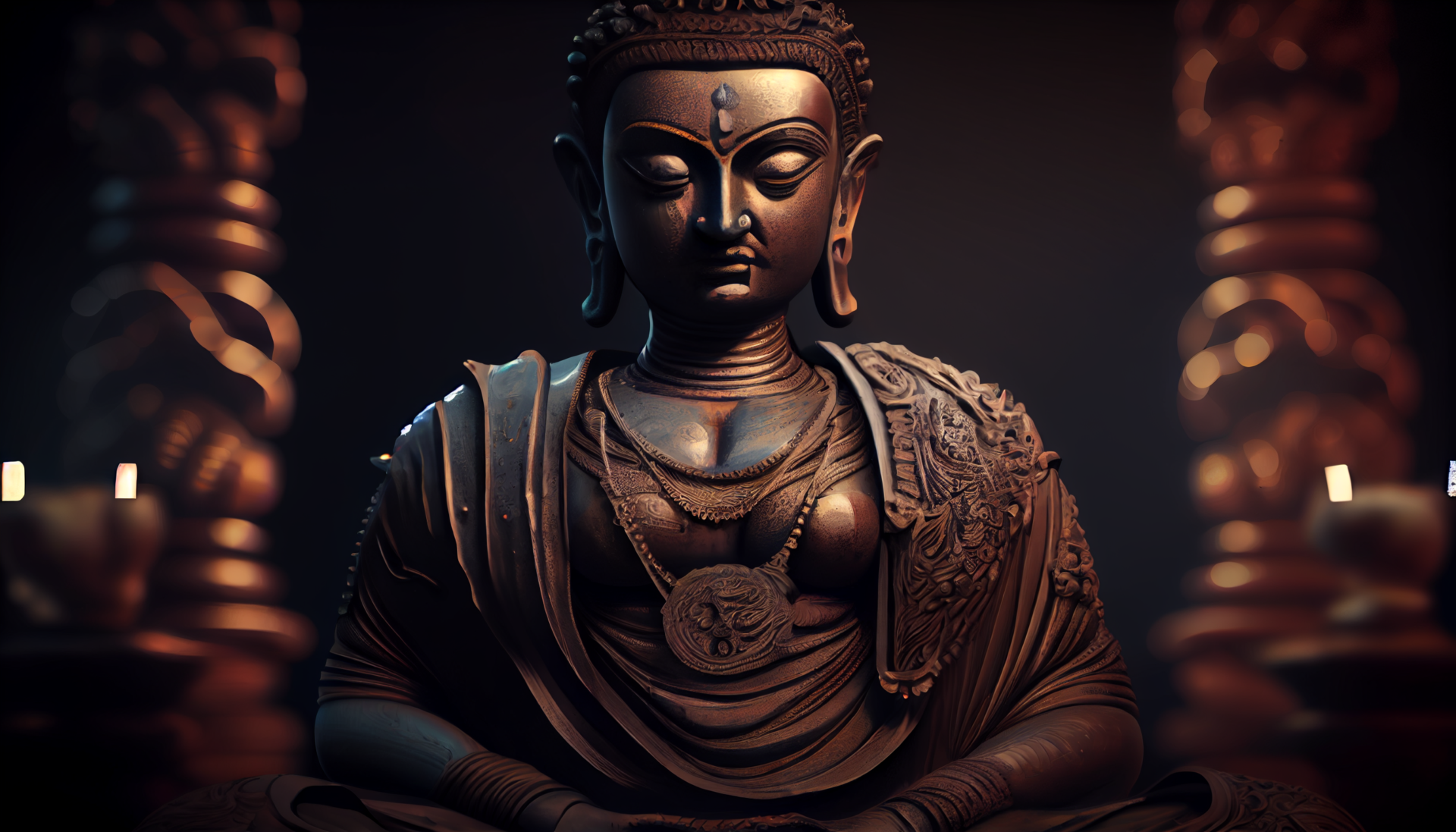 Elevate Your Space with Buddha Meditation Wallpapers