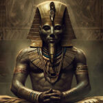 Enchanting Osiris meditation wallpaper - a visual journey into the depths of ancient Egyptian mysticism and spiritual transformation
