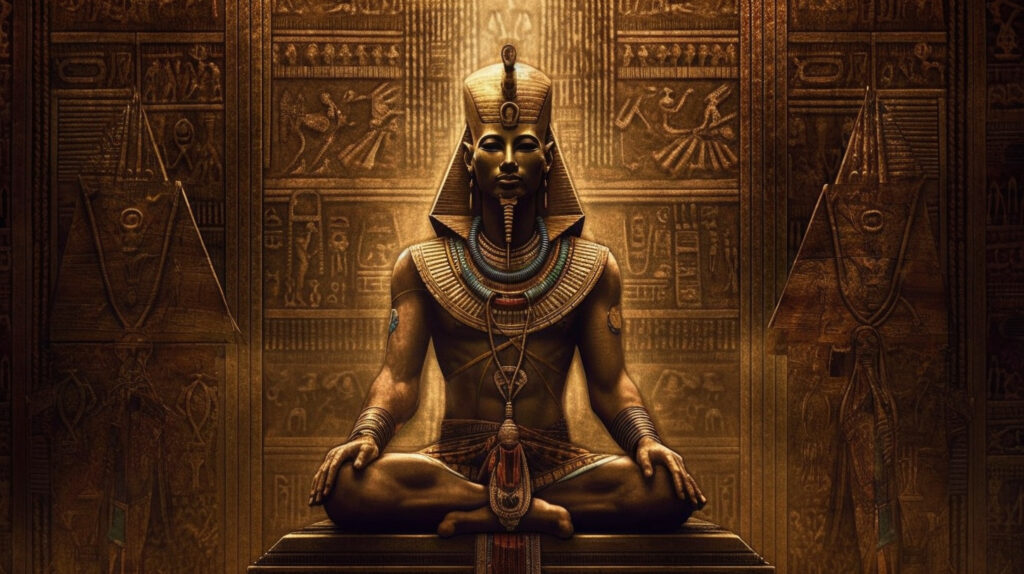 Stunning 4K Osiris wallpaper - a vivid exploration of ancient Egyptian mythology and the divine power of renewal