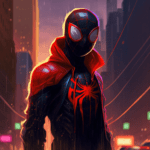 A vibrant and dynamic wallpaper celebrating the visually stunning and critically acclaimed film, Spider-Man: Into the Spider-Verse