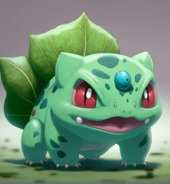 Playful Bulbasaur Pokémon Cartoon Wallpaper