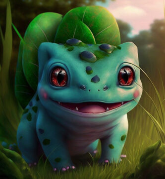 Realistic Bulbasaur Pokémon Wallpaper