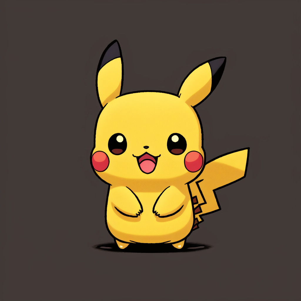 adorable pikachu logo