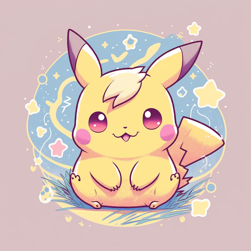 Adorable Kawaii Pikachu Wallpaper