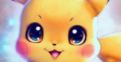 Adorable Baby Pikachu Manga Wallpaper