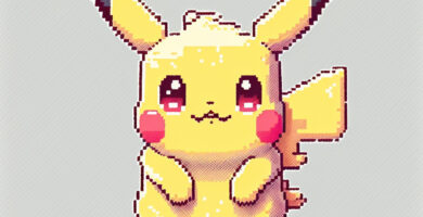 Cute Pikachu pixel