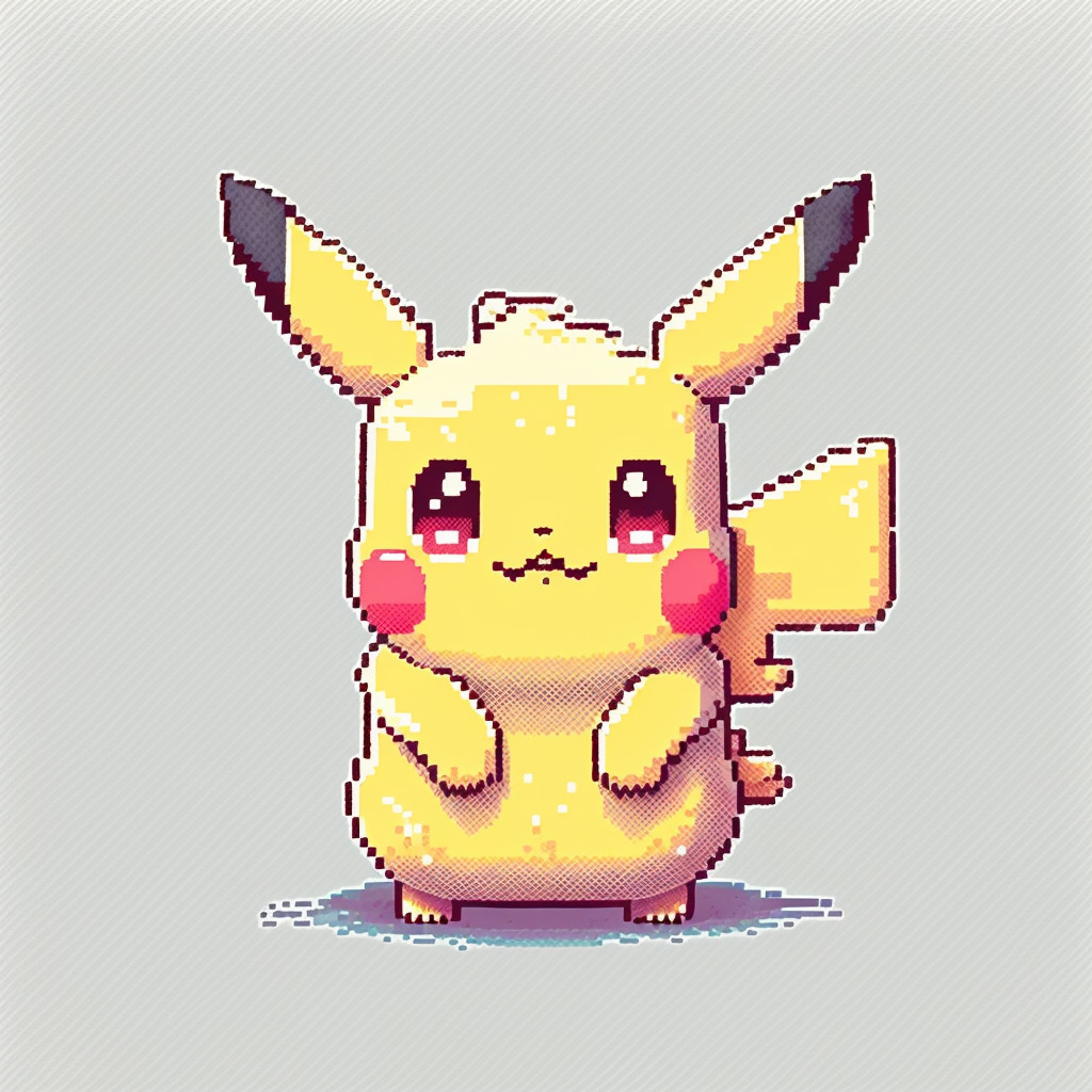Cute Pikachu pixel