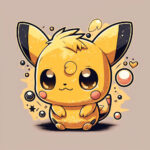 Pikachu cartoon cute kawaii baby pokemon