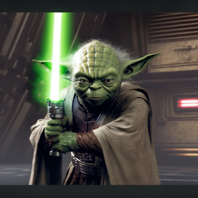 Yoda lightsaber wallpaper